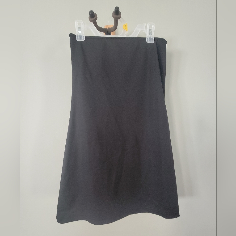 Faux Leather Mini Tube Dress